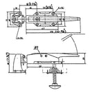 Refrigerator Door Latch Set - QKL-12