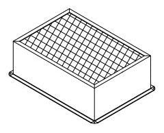 Air Duct Board Box - 1288-FL-18X18