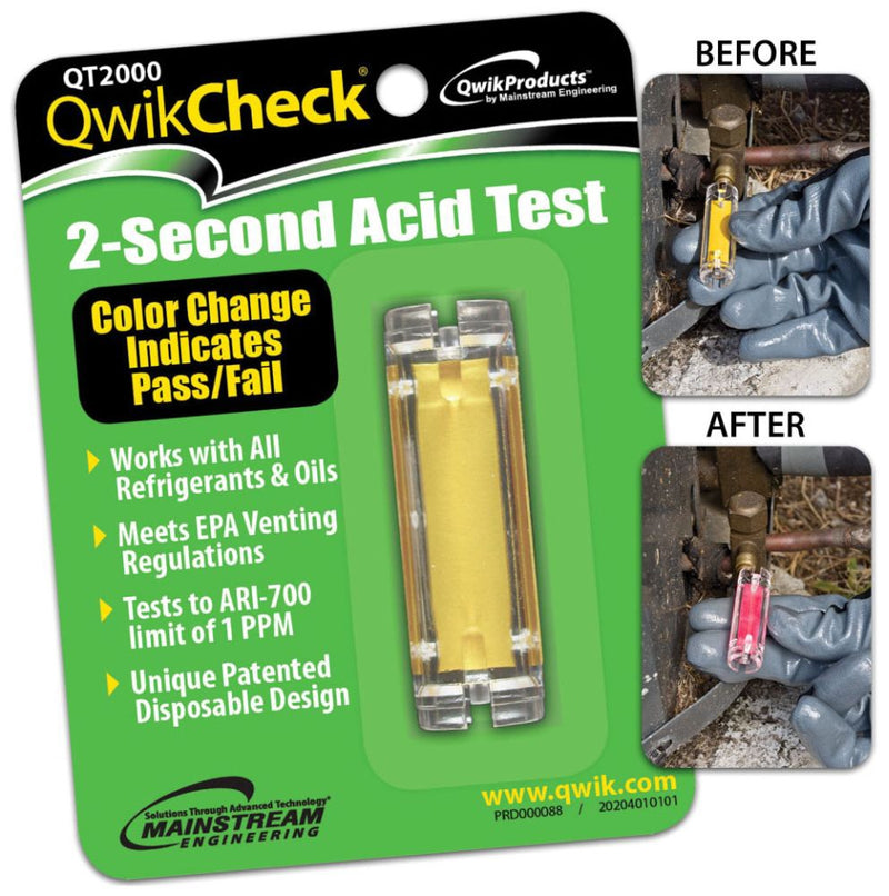 Refrigerant Acid Test Kit - QT2000