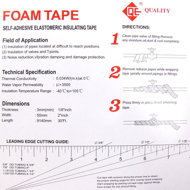 Pipe Insulating Foam Tape - 1007